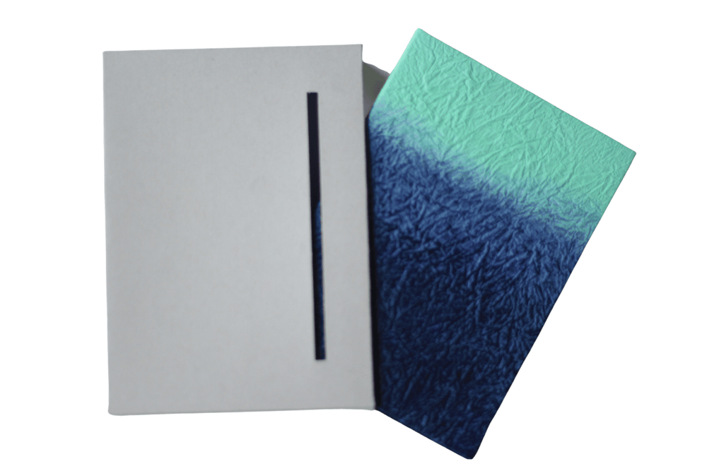 HANADURI Notebook - Blank NAVY/MINT Hanaduri - GugimFolio - Hardcover Notebooks - A5 Size