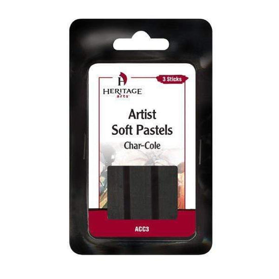 HERITAGE ARTS DRAWING PASTELS Heritage Compressed Charcoal- Soft Pastel