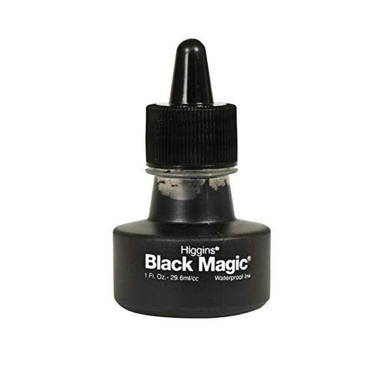 HIGGINS DRAWING INK Higgins - Drawing Ink - 1oz - Black - Black Magic - Waterproof