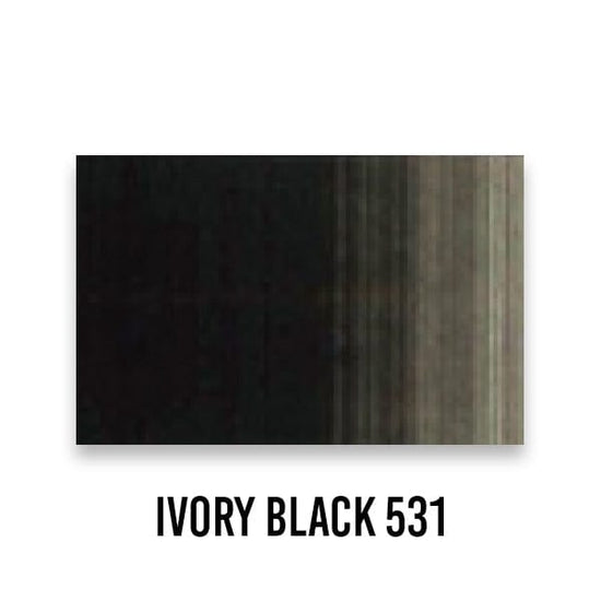 HOLBEIN Acrylic Paint Ivory Black 531 Holbein - Heavy Body Acrylic Paint - 60mL Tubes - Series A