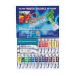 Holbein Artist Materials Water Mixable Oil Set Holbein - DUO Aqua Oil - Water Soluble Oil Colours - 20 Colour Set - Item #DU922