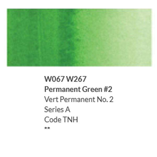 HOLBEIN WC TUBE PERMANENT GREEN NO.2 Holbein - Artist's Watercolour Tubes - 5ml - Series A