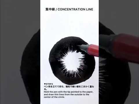 Kuretake - Double-Ended Brush Pen - No.55 - Black