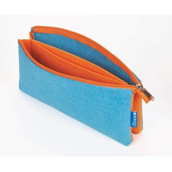Load image into Gallery viewer, ITOYA MIDTOWN POUCH OCEAN BLUE-ORANGE Itoya Midtown Pouch 5x9&amp;quot;
