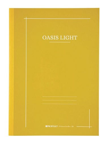ITOYA Notebook - Lined Mustard Itoya - ProFolio - Oasis Light Notebooks - 7x9.9”