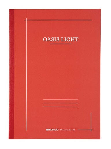 ITOYA Notebook - Lined Rose Itoya - ProFolio - Oasis Light Notebooks - 7x9.9”