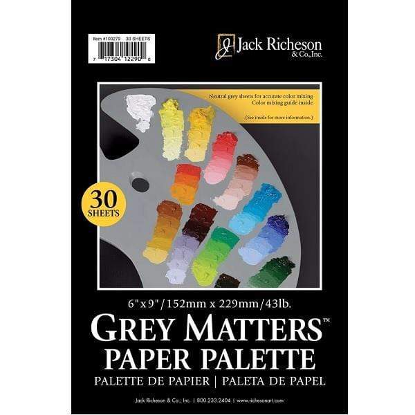 JACK RICHESON GREY MATTERS Grey Matters Tear Off Paper Palette 6x9"