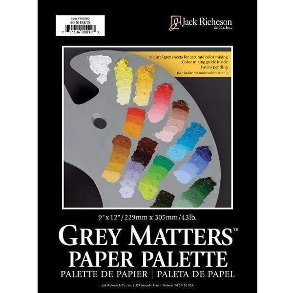 Load image into Gallery viewer, JACK RICHESON GREY MATTERS Grey Matters Tear Off Paper Palette 9x12&amp;quot;
