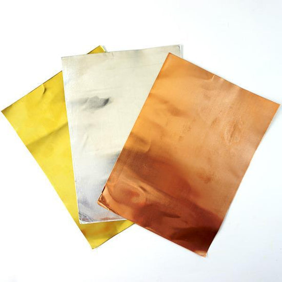 K&S METALS FOIL SHEETS K&S - Foil Sheets - 5x7 - 3 Per Pack - 0.005 Brass, Aluminum, Copper