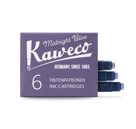 KAWECO INK CARTRIDGES MIDNIGHT BLUE Kaweco - Ink Cartridges - 6 Pack