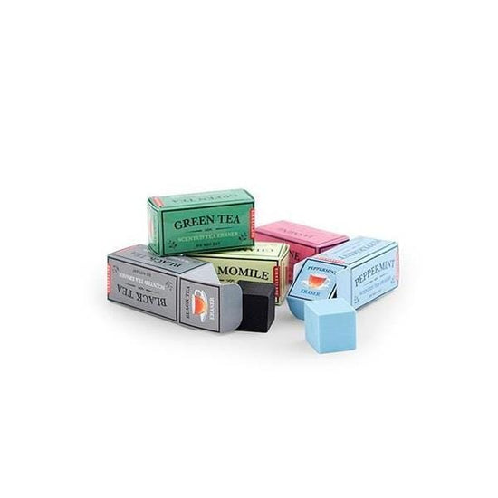 KIKKERLAND SCENTED ERASERS Kikkerland Scented Erasers Set of 5 Tea Boxes