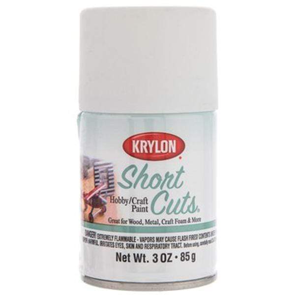 KRYLON SHORT CUTS PAINT FLAT WHITE Krylon Short Cuts Spray Paint