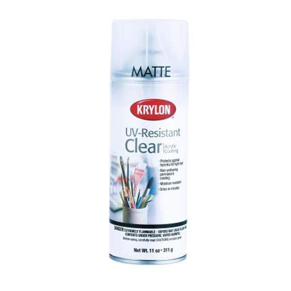  Krylon K01309 Gallery Series Artist and Clear Coatings Aerosol,  11-Ounce, UV-Resistant Matte Spray Paint, 11 ounce, 11 Oz : Tools & Home  Improvement