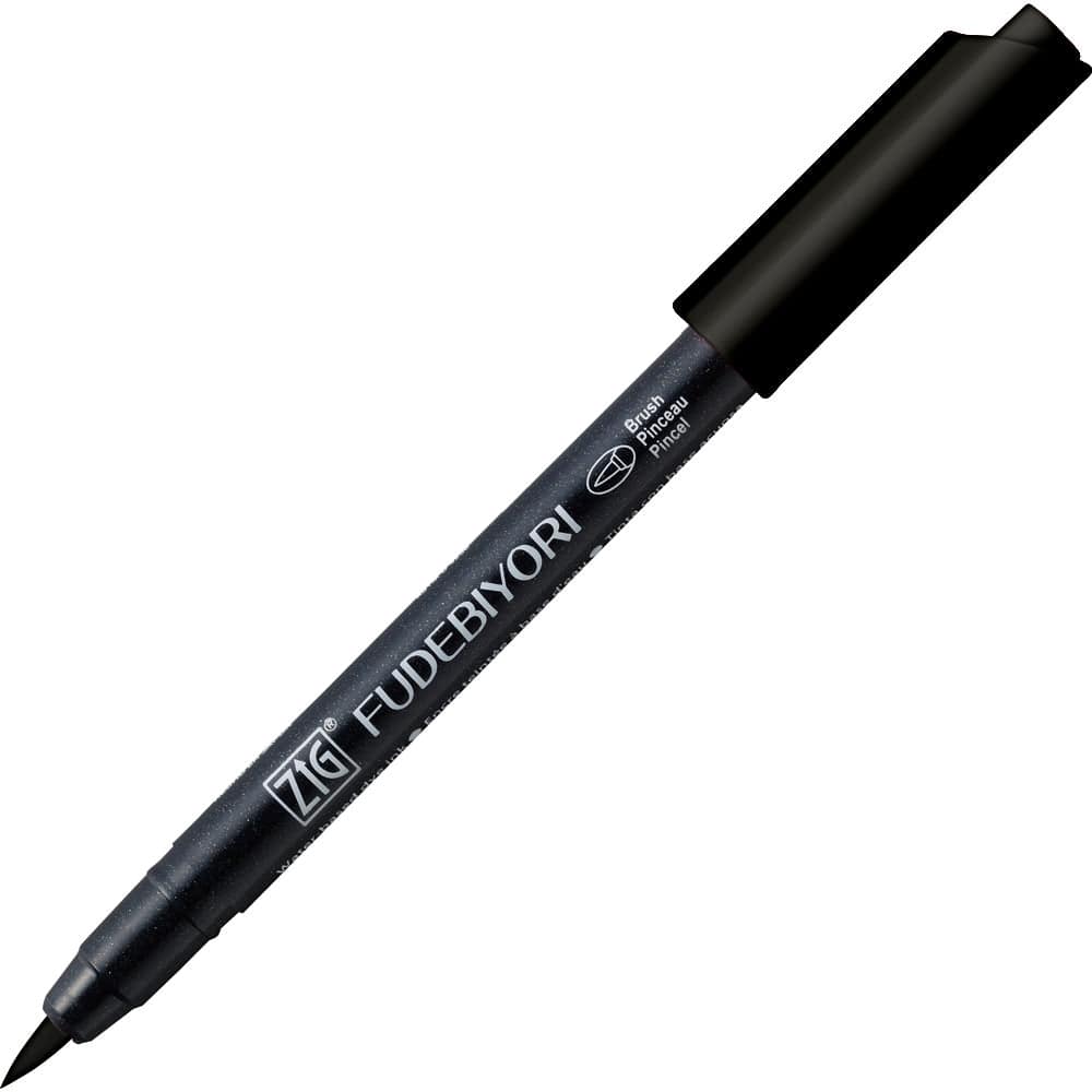 KURETAKE BRUSH PEN BLACK Kuretake - Fudebiyori - Brush Pens - Invidual Colours