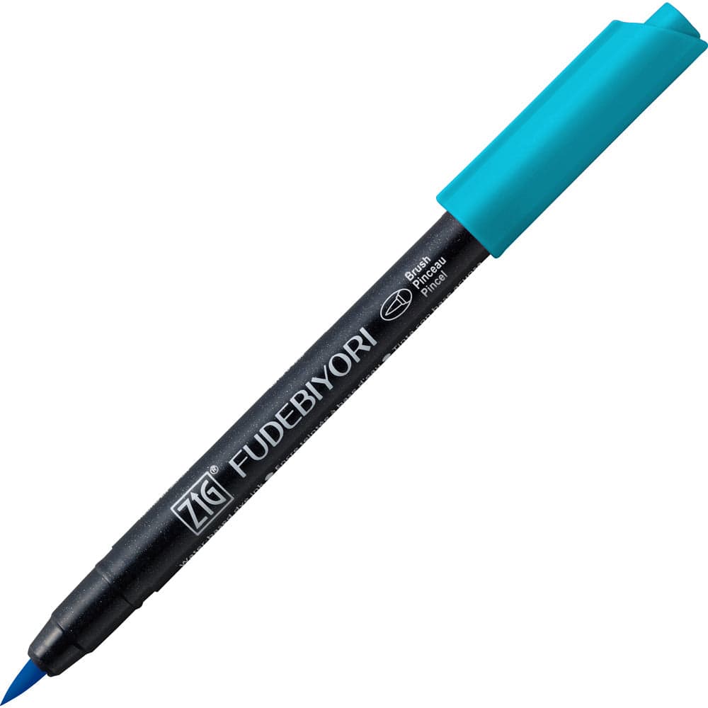 KURETAKE BRUSH PEN COBALT BLUE Kuretake - Fudebiyori - Brush Pens - Invidual Colours