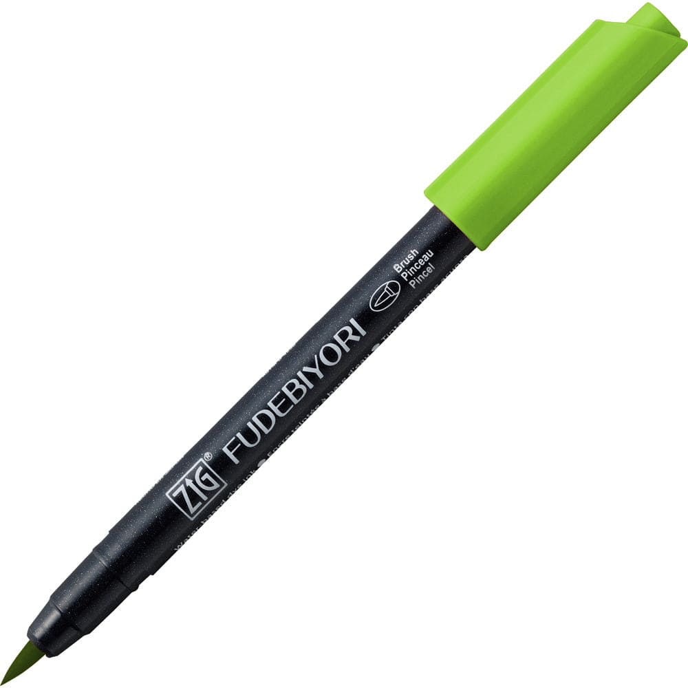 KURETAKE BRUSH PEN LIGHT GREEN Kuretake - Fudebiyori - Brush Pens - Invidual Colours