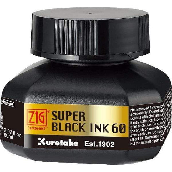 KURETAKE SUPER BLACK INK Kuretake - Super Black Ink - 60ml