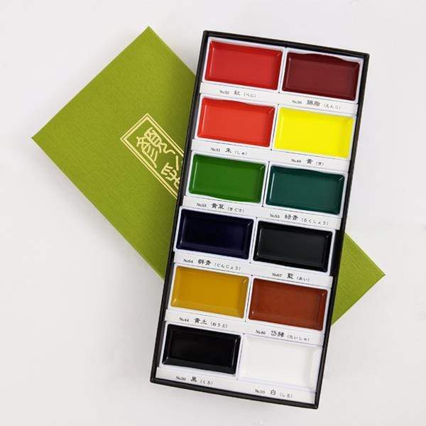 KURETAKE WATER COLOUR SET Kuretake Watercolour Set 12 Colours