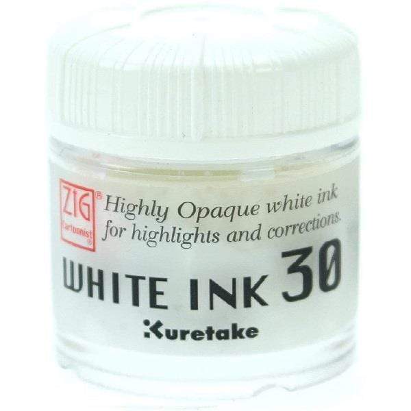 Kuretake - ZIG Cartoonist - White Ink - 30g Jar – Gwartzman's Art Supplies