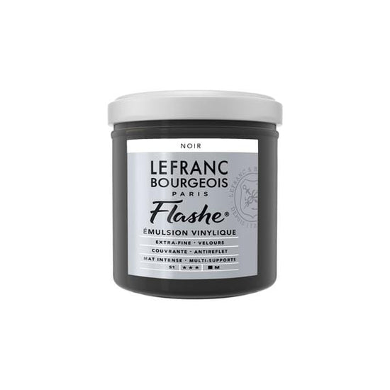 LEFRANC & BOURGEOISE FLASHE ACRYLIC BLACK Flashe Vinyl Emulsion Paint 125mL - Series 1