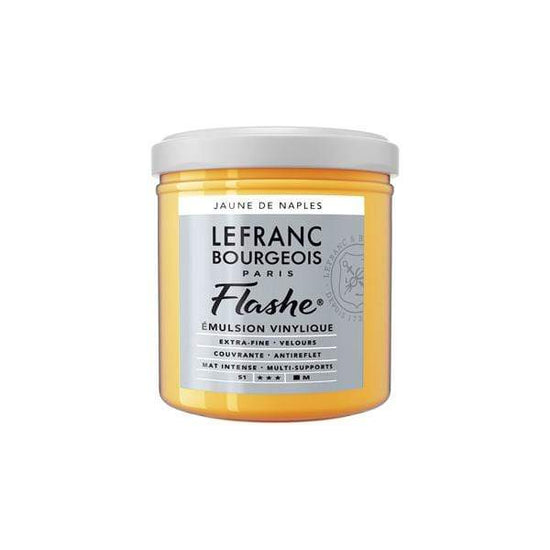 LEFRANC & BOURGEOISE FLASHE ACRYLIC NAPLES YELLOW Flashe Vinyl Emulsion Paint 125mL - Series 1