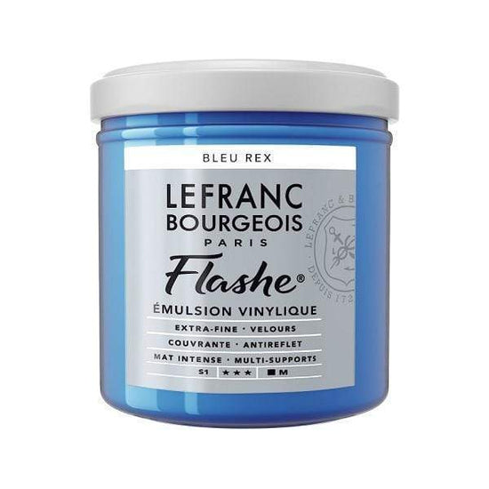 Load image into Gallery viewer, LEFRANC &amp;amp; BOURGEOISE FLASHE ACRYLIC ROYAL BLUE Flashe Vinyl Emulsion Paint 125mL - Series 1
