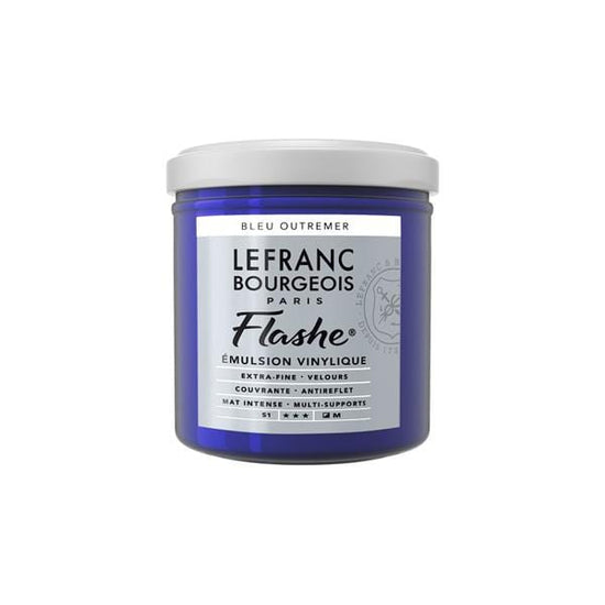 LEFRANC & BOURGEOISE FLASHE ACRYLIC ULTRAMARINE BLUE Flashe Vinyl Emulsion Paint 125mL - Series 1