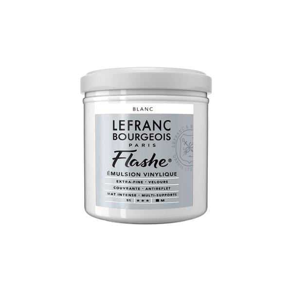 LEFRANC & BOURGEOISE FLASHE ACRYLIC WHITE Flashe Vinyl Emulsion Paint 125mL - Series 1