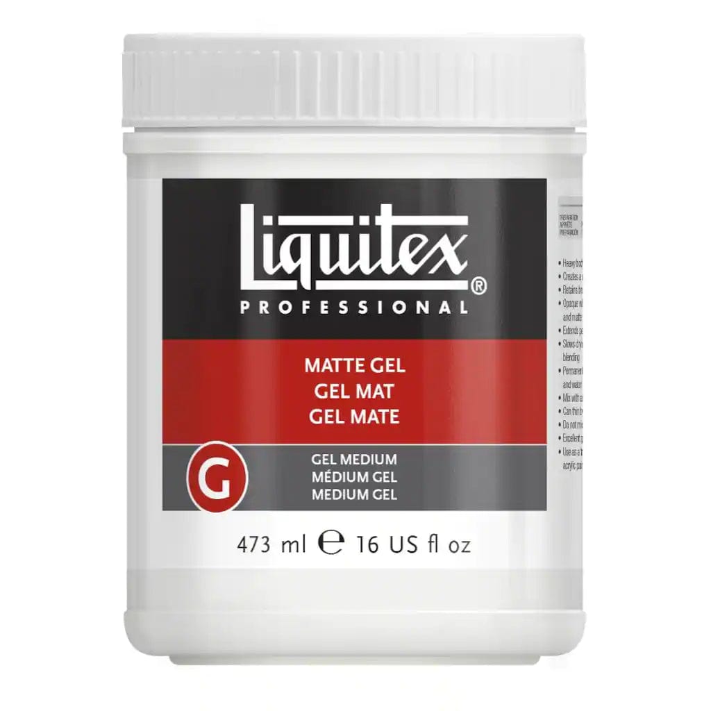 LIQUITEX Acrylic Medium Liquitex - Gel Medium - Matte - 473mL Jar - Item #5322