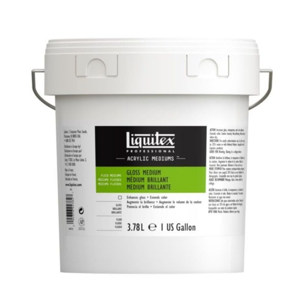 LIQUITEX Acrylic Medium Liquitex - Gloss Medium - 3.78L Bucket - Item #5036