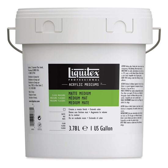 LIQUITEX Acrylic Medium Liquitex - Matte Medium - 3.78L Bucket - Item #5108
