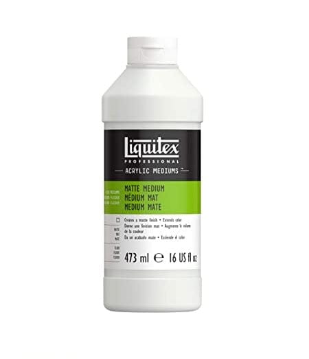 LIQUITEX Acrylic Medium Liquitex - Matte Medium - 473mL Bottle - Item #5116