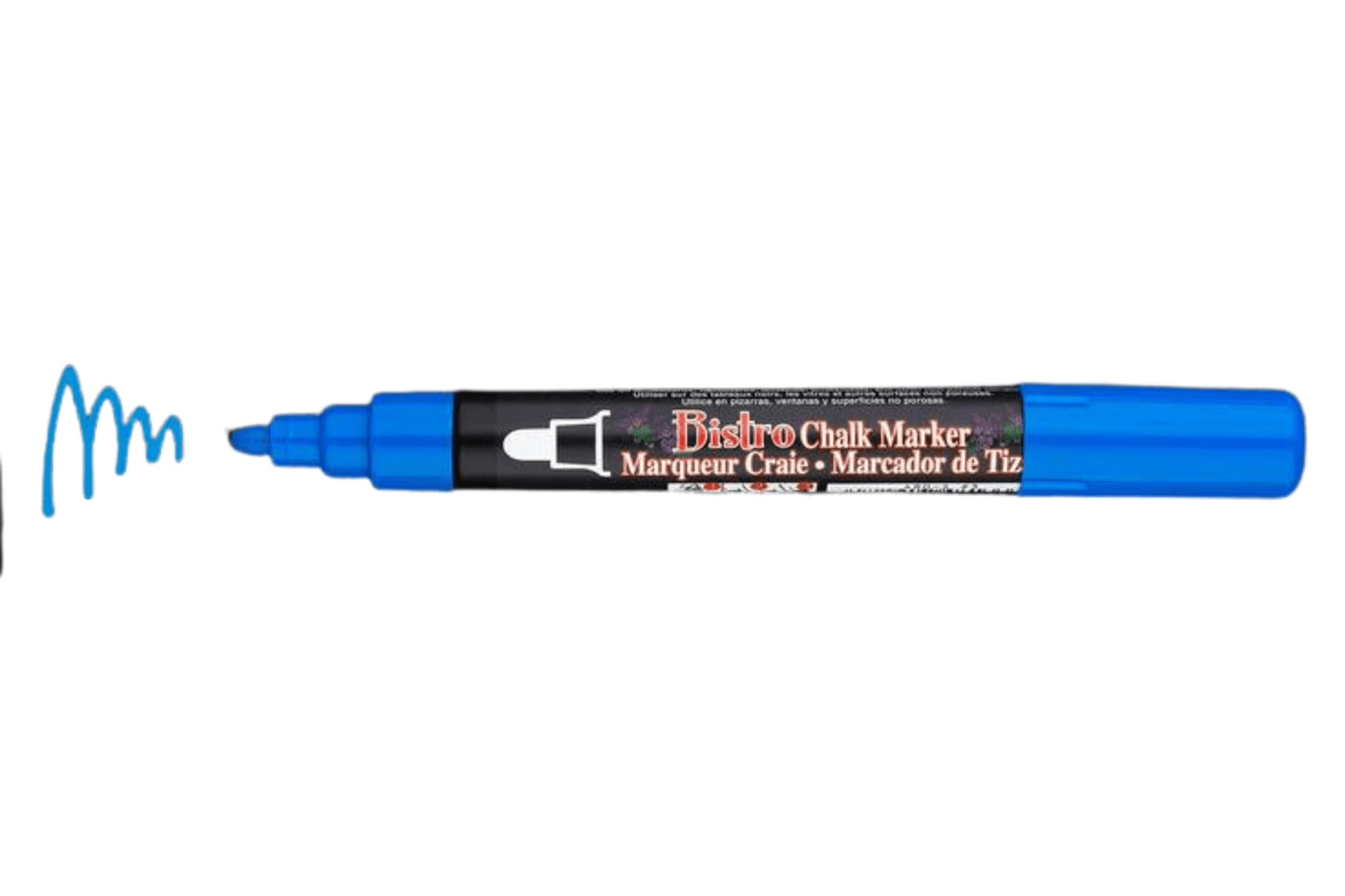 MARVY BISTRO CHALK MARKER FLUORESCENT BLUE Marvy Bistro - Chalk Marker - 6mm
