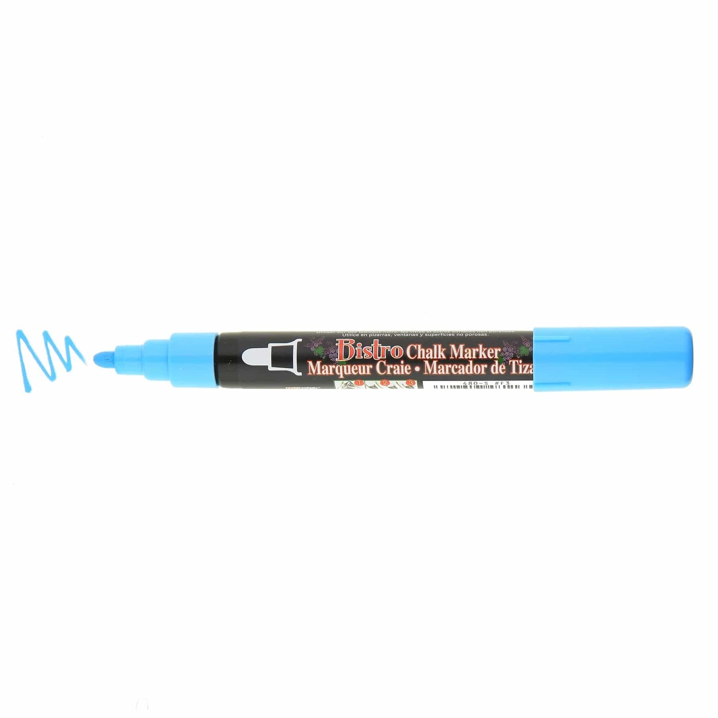 MARVY BISTRO CHALK MARKER FLUORESCENT BLUE Marvy Bistro - Chalk Marker - 6mm