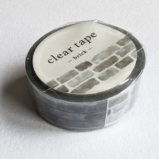 Mind Wave Tape Roll Mind Wave - Clear Washi Tape - 15mm x 5m Roll - Brick - Item #95186