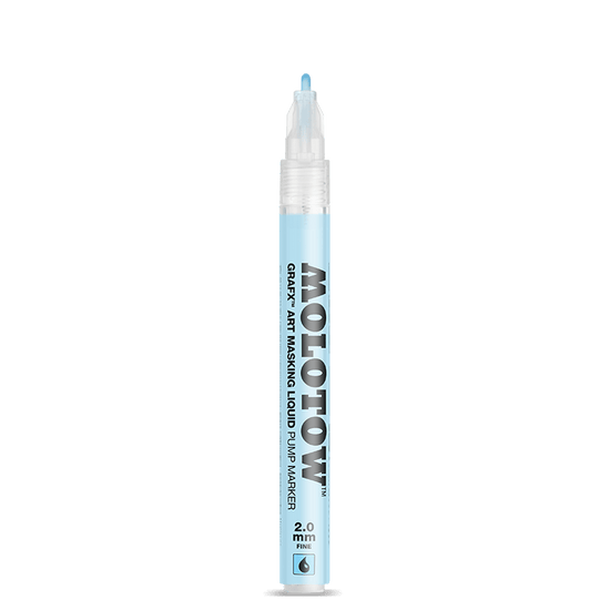 MOLOTOW MASKING FLUID Molotow - Grafx Art - Masking Liquid Pump Marker - 2mm Tip - Item #728001