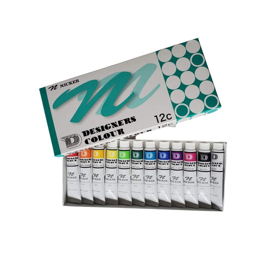 Nicker - Designers Colour Gouache - Set of 12 Colours - 20mL Tubes - I –  Gwartzman's Art Supplies