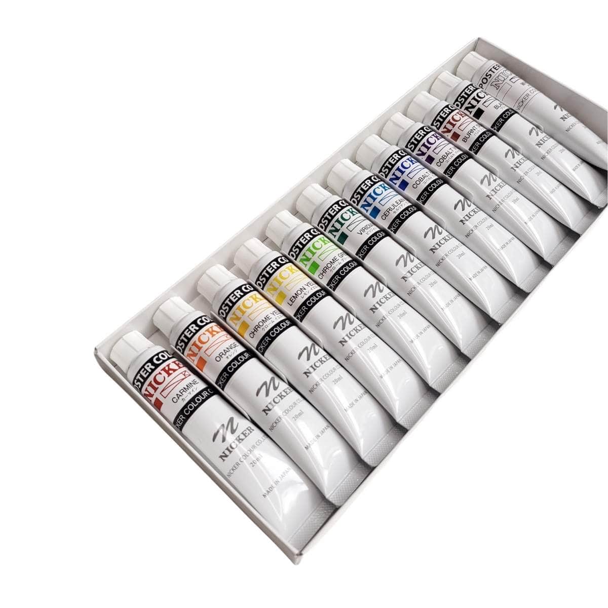 Nicker - Designers Colour Gouache - Set of 12 Colours - 20mL Tubes - I –  Gwartzman's Art Supplies