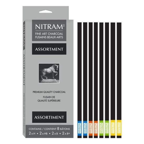 NITRAM ASSORTED CHARCOAL Nitram Assorted Charcoal Pack of 8