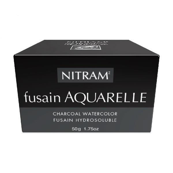 NITRAM FUSAIN AQUARELLE Nitram - Fusain Aquarelle - Water-Soluable Charcoal Tin - 50g - item# 700340