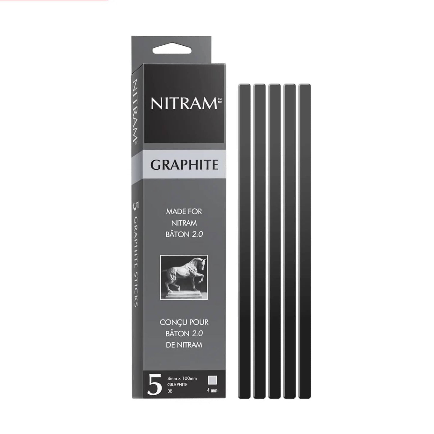 NITRAM Graphite Stick Nitram - Graphite Sticks - 5 Pieces - Item #700343