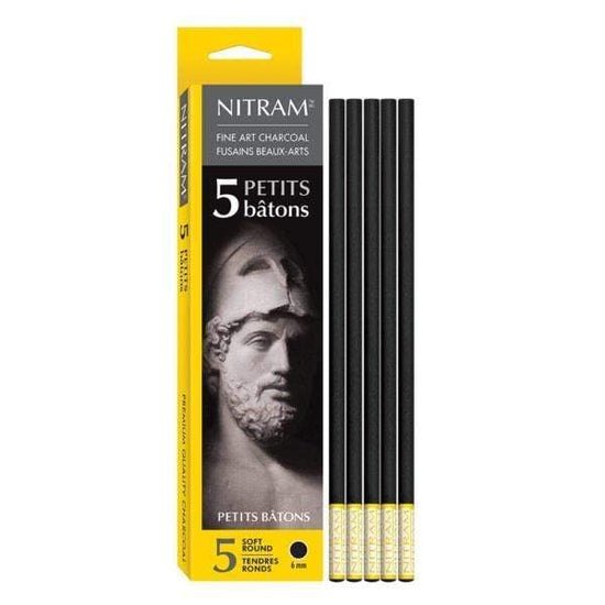 NITRAM PETITS BATONS Nitram Petits Batons Charcoal Soft 6mm