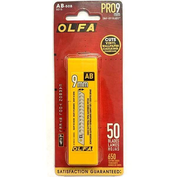 Olfa Black UltraSharp Snap-Off Blades 9mm 50-Pack ABB-50B