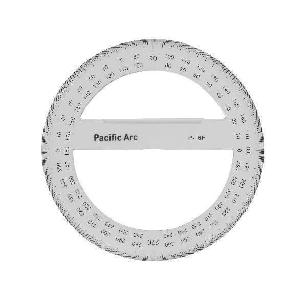 PACIFIC ARC PROTRACTOR Pacific Arc - Protractor - 6" - 360 Degrees