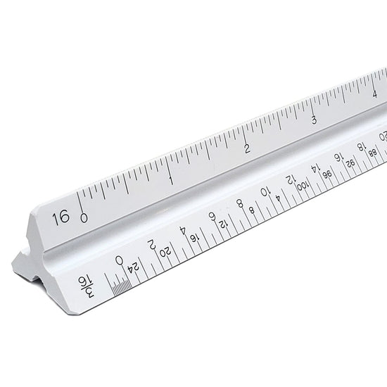 PACIFIC ARC Scale Ruler Pacific Arc - Tri-Scale Ruler - Architect Style - 12" Imperial - Scholastic - Item #91120