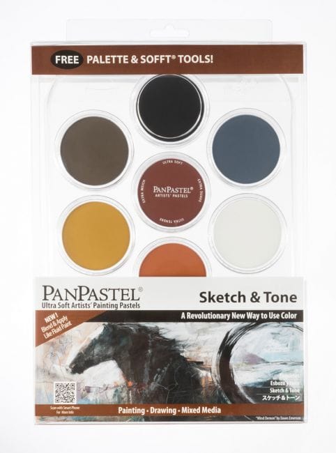 PanPastel PanPastel Set PanPastel - Painting Pastels - 7 Colours & Palette - Sketch & Tone Set - Item #30074