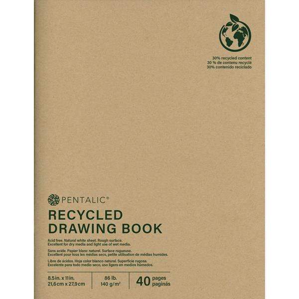 PENTALLIC RECYCLE DRAWING BOOK Pentalic Recycle Drawing Book 8.5x11"
