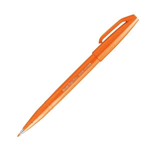 PENTEL BRUSH SIGN PEN Pentel Brush Sign Pen Orange