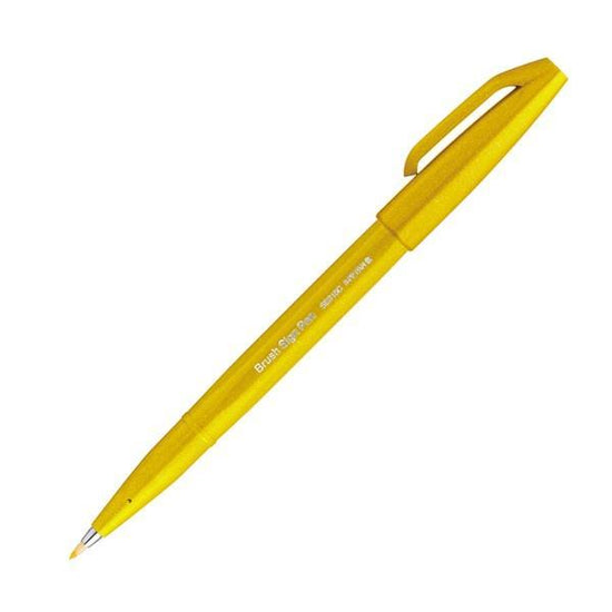PENTEL BRUSH SIGN PEN Pentel Brush Sign Pen Yellow
