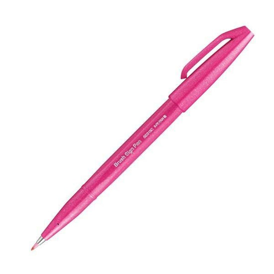PENTEL BRUSH SIGN PEN Pentel Brush Sing Pen Pink